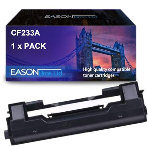 Compatible Replacement for HP CF233A Black Toner Cartridge (33A), Compatible with The Hewlett Packard Laserjet Ultra MFP M134FN MFP M106W von Eason Bros