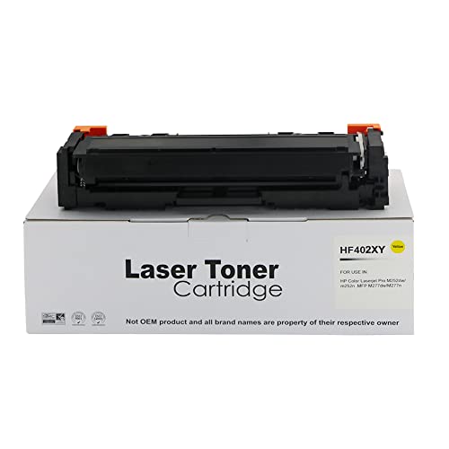 Compatible Replacement for HP CF402X Yellow Toner Cartridge Also for HP 201X Compatible with The Hewlett Packard Colour Laserjet Pro M252DW M252N M274N MFP M277DW M277N von Eason Bros