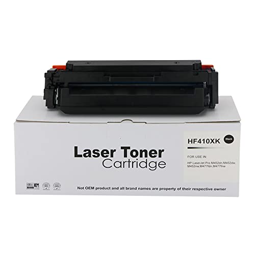 Compatible Replacement for HP CF410X Black Toner Cartridge Also for HP 410X Hewlett Packard Colour Laserjet Pro MFP M377DW M452DW M452DN M452NW M477DN M477FDW M477FNW von Eason Bros
