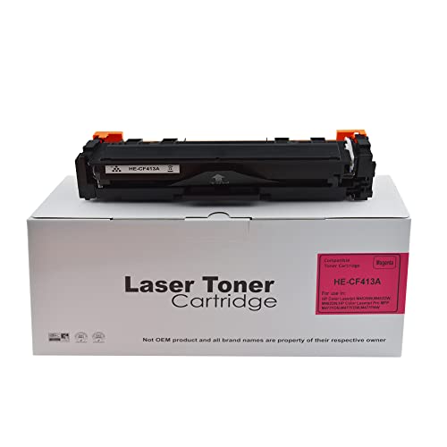 Compatible Replacement for HP CF413A Magenta Toner Cartridge Also for HP 413A Hewlett Packard Colour Laserjet Pro MFP M377DW M452DW M452DN M452NW M477DN M477FDW M477FNW von Eason Bros