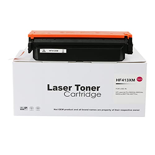 Compatible Replacement for HP CF413X Magenta Toner Cartridge Also for HP 413X Hewlett Packard Colour Laserjet Pro MFP M377DW M452DW M452DN M452NW M477DN M477FDW M477FNW von Eason Bros