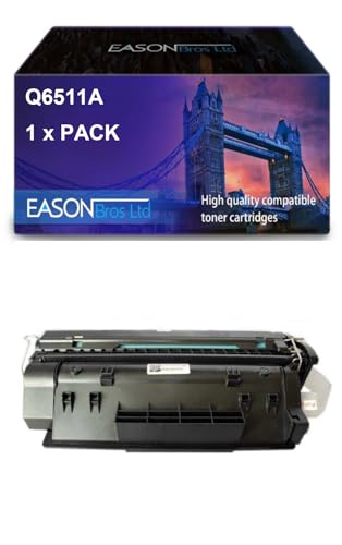 Compatible Replacement for HP Laserjet 2410 Black Toner Cartridge Q6511A Also for Canon 710, Compatible with Hewlett Packard Laserjet 2410 Laserjet 2420 von Eason Bros