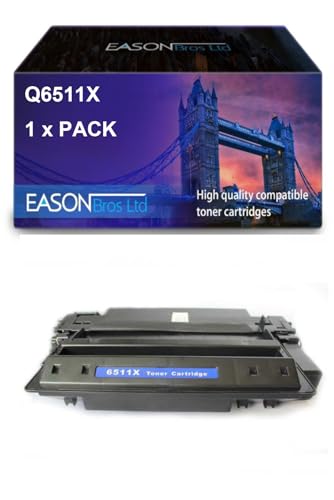 Compatible Replacement for HP Laserjet 2410 Black Toner Cartridge Q6511X Also for Canon 710H, Compatible with Hewlett Packard Laserjet 2410 Laserjet 2420 von Eason Bros