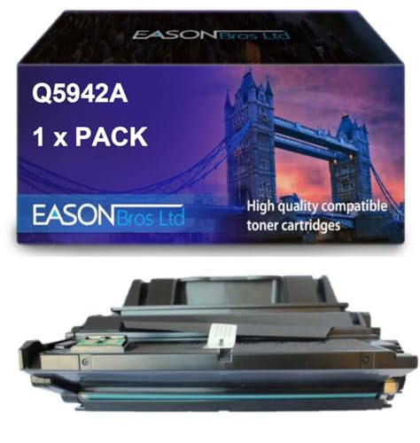 Compatible Replacement for HP Laserjet 4200 Black Toner Cartridge Q5942A Also for Q1338A Q1339A Q5945A Laserjet 4200 Laserjet 4250 Laserjet 4300 Laserjet 4350 von Eason Bros