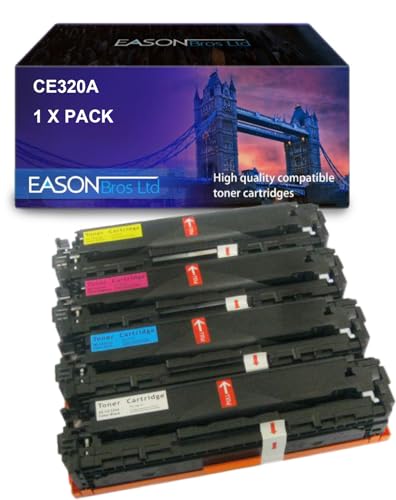 Compatible Replacement for HP Laserjet CP1525 Black Toner Cartridge CE320A CP1025 CP1025NW Laserjet Pro 100 Colour MFP M175A MFP M175NW TopShot Laserjet Pro M275 M275NW Canon i-SENYS LBPP 7010C von Eason Bros