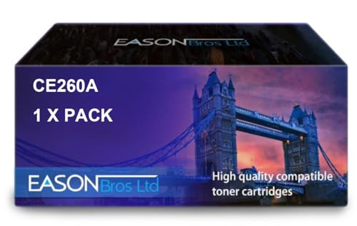 Compatible Replacement for HP Laserjet CP4025 Black Toner Cartridge CE260A HP648A Compatible with Hewlett Packard Laserjet CM4540 Laserjet CP4025 Laserjet CP4525 von Eason Bros