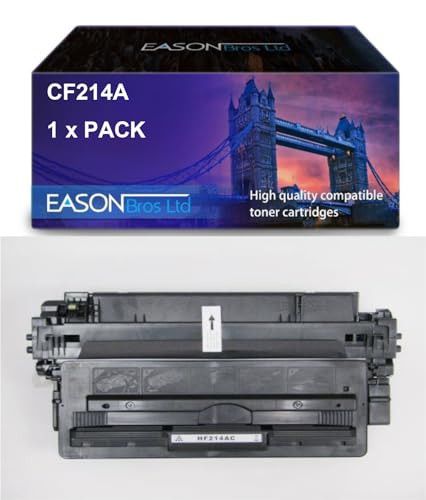 Compatible Replacement for HP Laserjet Pro 700 Black Toner Cartridge CF214A CRG333, Compatible with The Hewlett Packard Laserjet Pro 700 Laserjet Pro M712 Laserjet Pro M725 von Eason Bros