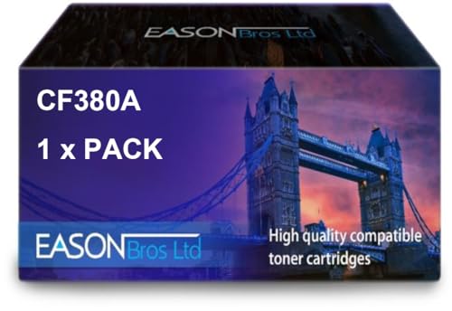 Compatible Replacement for HP Laserjet Pro M476 CF380A Black Toner Cartridge Also for 312A Compatible with The Hewlett Packard Laserjet Pro M476 von Eason Bros