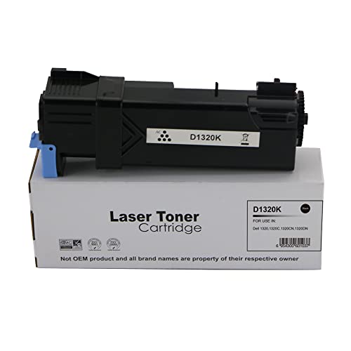 Eason Bros EBL Dell Compatible 1320C Black Toner Cartridge 593-10258 KU052BK, Page Yield 2,000,Compatible with 1320C von Eason Bros