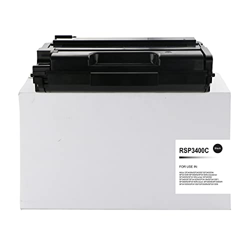 Eason Bros Ricoh SP3400 Toner SP3400HE (R531) 406522, wiederaufbereitet, hohe Seitenleistung, Schwarz,Compatible with The Ricoh SP3400 SP3410 von Eason Bros