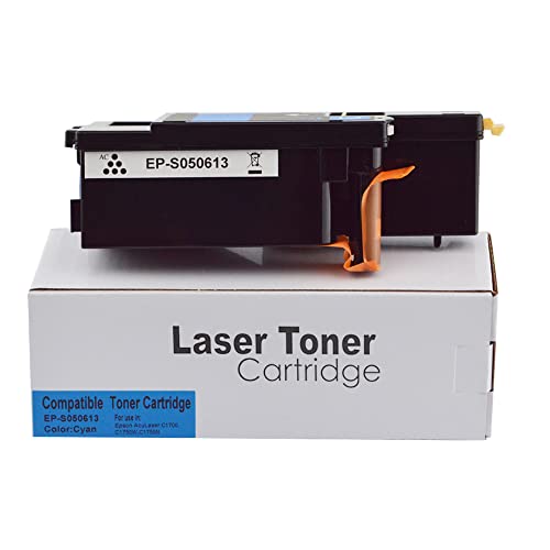 Epson Compatible C1700 High Page Yield Cyan Toner SO50613,Compatible with C1700 CX1750 CX17 von Eason Bros