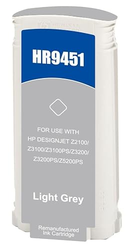 Remanufactured Replacement for HP C9451A Light Grey Wide Format Ink HP 70, Compatible with Designjet Z2100 Designjet Z2100GP Designjet Z3100 Designjet Z3100GP Designjet Z3100PS GP von Eason Bros