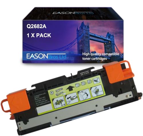 Remanufactured Replacement for HP Laserjet 3700 Yellow Toner Cartridge, Q2682A, Compatible with Hewlett Packard Laserjet 3700. von Eason Bros