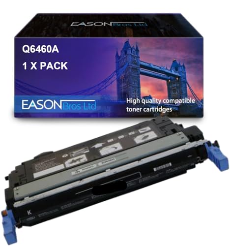 Remanufactured Replacemnent for HP Laserjet 4730 Black Toner Cartridge Q6460A HP 644A, Compatible with Laserjet 4730 4730X 4730XM 4730XS CM4730 CM4730F CM4730FM CM4730FSK CM4753 von Eason Bros