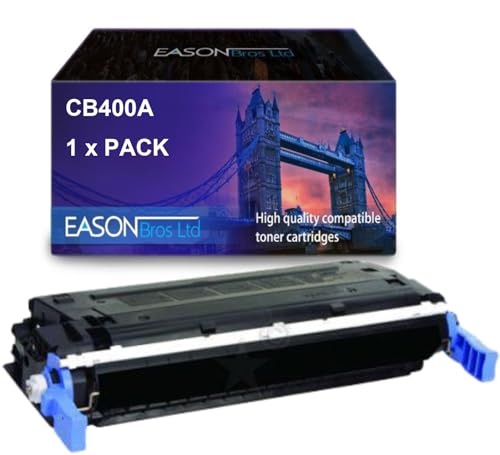 Remanufactured Replacemnent for HP Laserjet CP4005 Black Toner Cartridge CB400A, Compatible with Hewlett Packard Laserjet CLJCP4005 von Eason Bros
