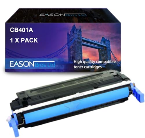 Remanufactured Replacemnent for HP Laserjet CP4005 Cyan Toner Cartridge CB401A, Compatible with Hewlett Packard Laserjet CLJCP4005 von Eason Bros