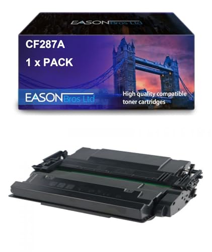 Remanufactured Replacemnent for HP Laserjet Enterprise M506 Black Toner Cartridge CF287A Also for 87A, Compatible with The Laserjet Enterprise M501N M501DN M506DN M506N M506X M527C M527DN M527F M527Z von Eason Bros