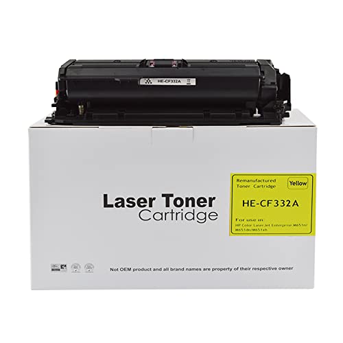 Remanufactured Replacemnent for HP M651 CF332A Yellow Toner Cartridge Also for 654A Compatible with The Hewlett Packard Laserjet Enterprise M651 von Eason Bros