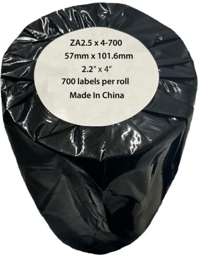 Zebra kompatible Etiketten, weiß, 500 Stück (ZA2.25 x 4-700) von Eason Bros