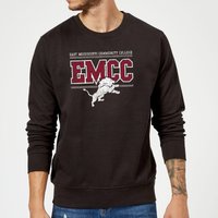 East Mississippi Community College Distressed Lion Sweatshirt - Black - XXL von East Mississippi Community College