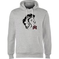 East Mississippi Community College Lion Head and Logo Hoodie - Grey - S - Grau von East Mississippi Community College