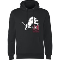 East Mississippi Community College Lion and Logo Hoodie - Black - L von East Mississippi Community College