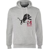 East Mississippi Community College Lion and Logo Hoodie - Grey - L - Grau von East Mississippi Community College