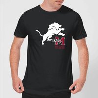 East Mississippi Community College Lion and Logo Men's T-Shirt - Black - L von East Mississippi Community College