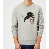 East Mississippi Community College Lion and Logo Sweatshirt - Grey - L - Grau von East Mississippi Community College