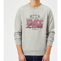 East Mississippi Community College Lions Distressed Sweatshirt - Grey - L - Grau von East Mississippi Community College