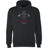 East Mississippi Community College Lions Football Distressed Hoodie - Black - M von East Mississippi Community College