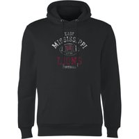 East Mississippi Community College Lions Football Distressed Hoodie - Black - S von East Mississippi Community College