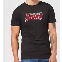 East Mississippi Community College Lions Script Logo Men's T-Shirt - Black - 3XL von East Mississippi Community College