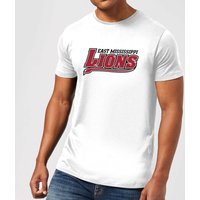 East Mississippi Community College Lions Script Logo Men's T-Shirt - White - 4XL von East Mississippi Community College