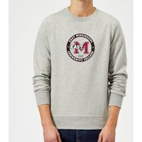 East Mississippi Community College Seal Sweatshirt - Grey - M - Grau von East Mississippi Community College