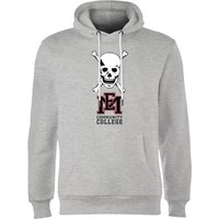 East Mississippi Community College Skull and Logo Hoodie - Grey - M von East Mississippi Community College