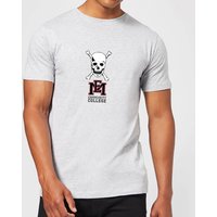 East Mississippi Community College Skull and Logo Men's T-Shirt - Grey - M von East Mississippi Community College