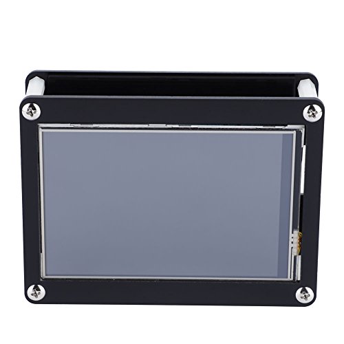 LCD-Bildschirm, 4,0-Zoll-LCD-Bildschirm 480 x 320 Touch Control LCD-Bildschirm + schwarzes Acrylgehäuse für Raspberry Pi von East buy