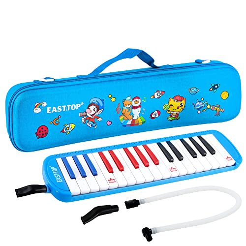 East Top Melodica Mit 32 Tasten - Professionelles Mund-Keyboard-Orgel-Instrument für Erwachsene, Schüler und Kinder - Geschenkidee von East top