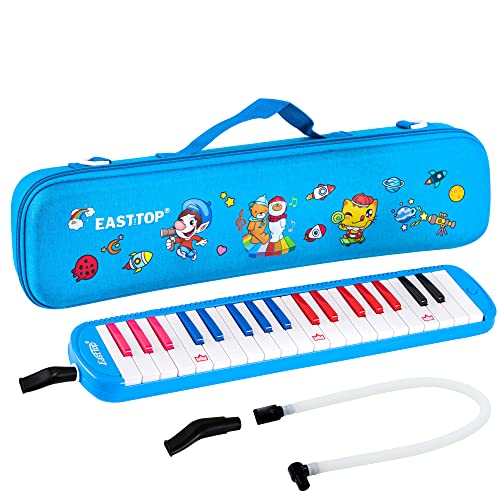 East Top Melodica mit 37 Tasten, professionelles Mund-Melodica-Keyboard-Orgel-Melodica-Instrument für Erwachsene, Schüler und Kinder, als Geschenk von East top