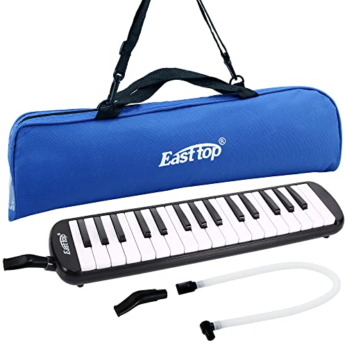East top 32-Tasten Melodica, Professioneller Mund Melodica Keyboard Orgel Melodica Instrument für Erwachsene, Studenten und Kinder, Als Geschenk,Set-Schwarz East top 32-Tasten Melodica, Professioneller Mund Melodica Keyboard Orgel Melodica Instrument für Erwachsene, Studenten und Kinder, Als Geschenk,Set-Schwarz von East top