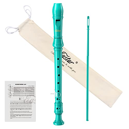Eastar Sopran Blockflöte Instrument für Kinder Anfänger, Deutsche Griffweise C-Taste Recorder Instrument 3-teilig mit Reinigungsset, Daumenauflage, Baumwolltasche, Grifftabelle, ERS-21GSB, Himmelblau Eastar Sopran Blockflöte Instrument für Kinder Anfänger, Deutsche Griffweise C-Taste Recorder Instrument 3-teilig mit Reinigungsset, Daumenauflage, Baumwolltasche, Grifftabelle, ERS-21GSB, Himmelblau von Eastar