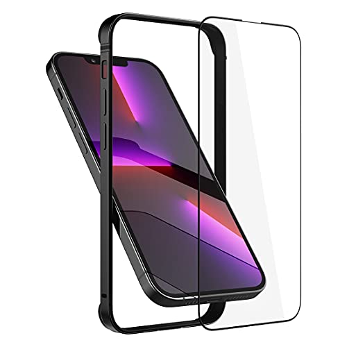 Bumper Hülle Kompatibel mit iPhone 13/13 Pro/14 6.1 inch, Dünne Schutzhülle Metall Bumper Case mit Weichem TPU [Keine Signalstörung] [Unterstützung Wirless Charging] mit iPhone 13/13 Pro/14, Schwarz von Eastcoo