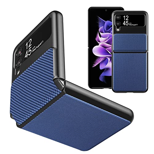 Eastcoo Slim Fit Galaxy Z Flip 3 5G Hülle, Stoßfest Scharnierschutz Handyhülle Speziell Entworfen für Galaxy Z Flip 3 5G (2021), Blau von Eastcoo