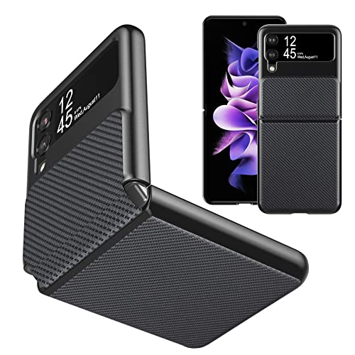 Eastcoo Slim Fit Galaxy Z Flip 3 5G Hülle, Stoßfest Scharnierschutz Handyhülle Speziell Entworfen für Galaxy Z Flip 3 5G (2021), Schwarz von Eastcoo