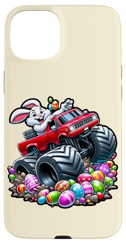 Festlicher fröhlicher Osterhase fährt Monstertruck Hülle für iPhone 15 Plus Festlicher fröhlicher Osterhase fährt Monstertruck Hülle für iPhone 15 Plus von Easter Bunny Egg Hunt Sunday Celebration Apparel