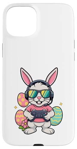 Lustiges Oster-Hasen-Shirt – Gaming-Controller-Eiersuche Hülle für iPhone 15 Plus von Easter Bunny Gaming Ideas for Boys Girls Men