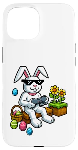 Lustiges Oster-Hasen-Shirt – Gaming-Controller-Eiersuche Hülle für iPhone 15 von Easter Bunny Gaming Ideas for Boys Girls Men