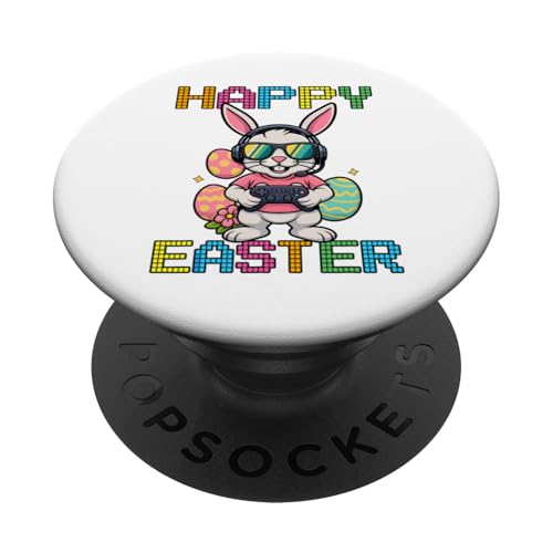 Lustiges Oster-Hasen-Shirt – Gaming-Controller-Eiersuche PopSockets Klebender PopGrip Lustiges Oster-Hasen-Shirt – Gaming-Controller-Eiersuche PopSockets Klebender PopGrip von Easter Bunny Gaming Ideas for Boys Girls Men