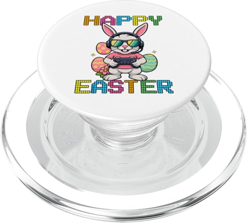 Lustiges Oster-Hasen-Shirt – Gaming-Controller-Eiersuche PopSockets PopGrip für MagSafe von Easter Bunny Gaming Ideas for Boys Girls Men